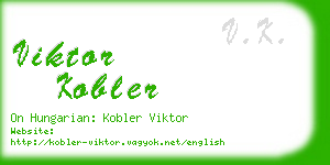 viktor kobler business card